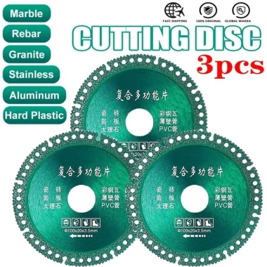 Đĩa Cắt Kim Cương 6 Trong 1 Đa Năng 100mm Siêu Mỏng Màu Xinh Xắn Cắt Gạch Men, Gỗ, Đá Hoa Cương 19.000đ