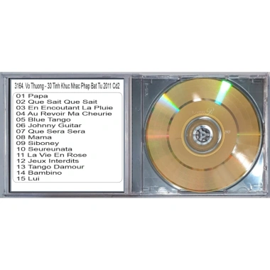 Đĩa CD 3.164 Vo Thuong - 30 Tinh Khúc Nhạc Pháp Bất Tử 2.011, Giá chỉ 25.000₫ 5