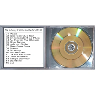 Đĩa CD 3.164 Vo Thuong - 30 Tinh Khúc Nhạc Pháp Bất Tử 2.011, Giá chỉ 25.000₫ 9