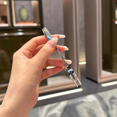 Dĩa inox 18/10 nhỏ sáng bóng ăn hoa quả - Thép không gỉ, giá chỉ 45.000 VNĐ 2