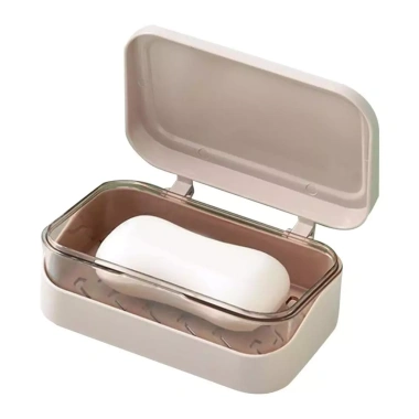 Đĩa Xà Phòng Nắp Lật Top, Giá Đỡ Kệ, Hộp Đựng Thoát Nước, Giá chỉ 45.100₫ 6