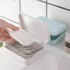 Đĩa Xà Phòng Nắp Lật Top, Giá Đỡ Kệ, Hộp Đựng Thoát Nước, Giá chỉ 45.100₫ 8
