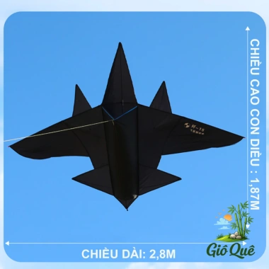 Diều Máy Bay 2,8m 3D Siêu Đẹp Đầm Chắc - Kèm Dây, Giá 55.000₫, Giảm từ 66.000₫ | GIOQUE 3