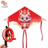 Diều Trẻ Em Cạnh Cong 1.2m Dây Bánh Xe Đỏ 100m - Bay Bãi Cỏ, Đồ Chơi Tương Tác 10
