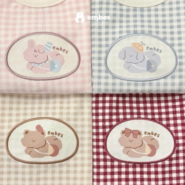 Đồ Bộ Bé Embes Dài Tay Caro Ngực Đáp Hình Cotton Dày Thu Đông 8-18kg Giá ưu đãi 188k 2 Đồ Bộ Bé Embes Dài Tay Caro Ngực Đáp Hình Cotton Dày Thu Đông 8-18kg Giá ưu đãi 188k 2