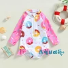 Đồ Bơi Liền Thân Tay Dài Họa Tiết Bánh Donut Xinh Cho Bé Gái Giảm Giá 164.916 VND 7