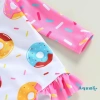 Đồ Bơi Liền Thân Tay Dài Họa Tiết Bánh Donut Xinh Cho Bé Gái Giảm Giá 164.916 VND 8