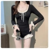 Đồ bơi một mảnh dài tay vintage Pháp - Che phủ toàn bộ, giảm béo, phù hợp suối nước nóng, chỉ 210.192₫ 8