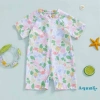 Đồ bơi trẻ em Aqua Toddler hình cá mập tay ngắn, cổ đứng, dây kéo, chống nắng - Giá ưu đãi 128k 6