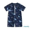 Đồ bơi trẻ em Aqua Toddler hình cá mập tay ngắn, cổ đứng, dây kéo, chống nắng - Giá ưu đãi 128k 10