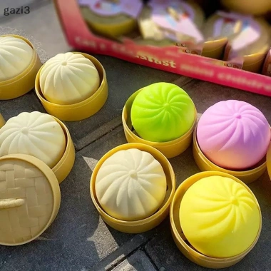 Đồ chơi bánh bao khổng lồ giảm lo âu nhồi bông mềm bóp bột 55.110 VND
