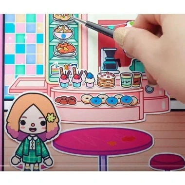 Đồ chơi bóc dán Ngôi nhà lộng lẫy cho bé – Cô gái tóc vàng Happyfunny, chỉ 120k