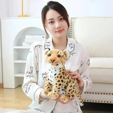 Đồ chơi bông SHANLIN Snow Leopard & Cheetah báo tuyết, sư tử cho bé gái 134.420 VND 9