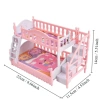 Đồ chơi Búp bê DIY PICESTADIO Rocking Horse Giường trượt Nhà nội thất thu nhỏ cho bé gái Giá ưu đãi 25.410₫ 6