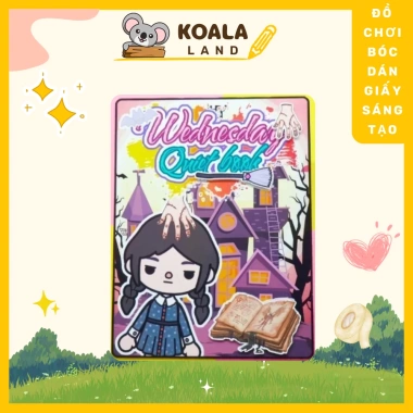 Đồ chơi giấy ngôi nhà búp bê Montessori DIY Nàng Phù Thủy Wednesday, giá 93.600 VND 2