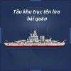 Đồ chơi lắp ráp tàu chiến đạn đạo mô phỏng - tàu khu trục, rèn tư duy, giảm giá 490.000 VND 2