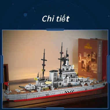 Đồ chơi lắp ráp tàu chiến đạn đạo mô phỏng - tàu khu trục, rèn tư duy, giảm giá 490.000 VND 5