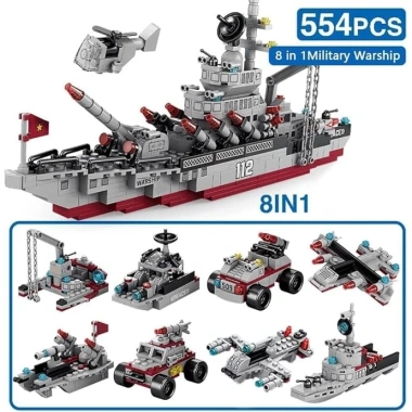 Đồ chơi lắp ráp Tàu Chiến TC 545 - Mô hình tàu sân bay, máy bay, thuyền chiến cho bé trai, giá ưu đãi 162.011 VND 7