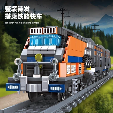 Đồ chơi xếp hình tàu hỏa tốc hành mini - Bộ lắp ghép khó cao, sáng tạo, giá 1.2tr 2
