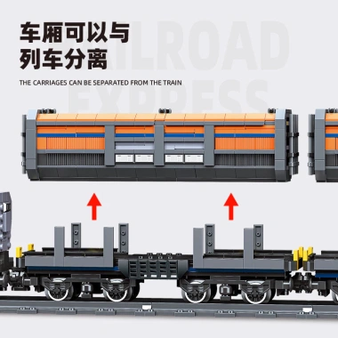 Đồ chơi xếp hình tàu hỏa tốc hành mini - Bộ lắp ghép khó cao, sáng tạo, giá 1.2tr 3