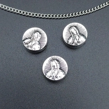 Đồ dùng DIY làm vòng cổ, bông tai cườm bạc – Christian Virgin Mary, 20 phụ kiện thủ công