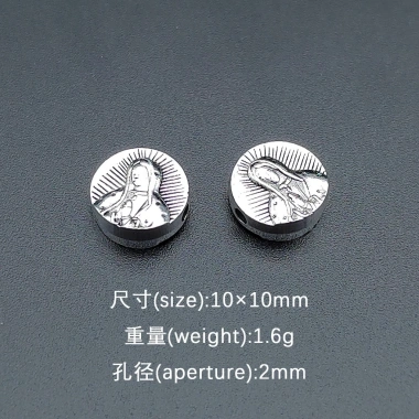 Đồ dùng DIY làm vòng cổ, bông tai cườm bạc – Christian Virgin Mary, 20 phụ kiện thủ công