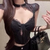 Đồ lót Âu Mỹ xương cá treo cổ nữ rỗng vai, ren đen áo ngực gợi cảm, vest thuần túy ZV7Y - Giá chỉ 648.000₫ 2