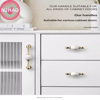 Đồ nội thất gốm: tủ quần áo tay cầm vàng, núm cửa, bàn trang điểm, ngăn kéo – 68.090₫