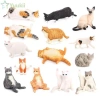 Đồ trang trí mèo YUUKII mô phỏng Ragdoll Xiêm PVC – Tượng mèo Ba Tư, 47.740 VND