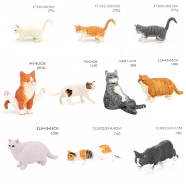 Đồ trang trí mèo YUUKII mô phỏng Ragdoll Xiêm PVC – Tượng mèo Ba Tư, 47.740 VND
