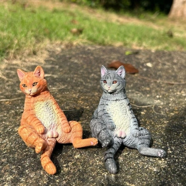 Đồ trang trí mèo YUUKII mô phỏng Ragdoll Xiêm PVC – Tượng mèo Ba Tư, 47.740 VND
