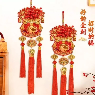 Đồ Trang Trí Ngựa Năm Mới 2.026 - Túi Tiền May Mắn, Cổng Mặt, Dây Chuyền Lễ Hội Xuân, 150.114 VND 3