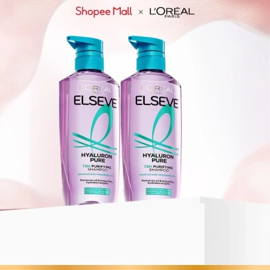 Độc Quyền SHP Bộ Đôi Dầu Gội Nhẹ Bồng Tóc 72H HA Moist & Pure – Da Đầu Khô/Dầu L'Oreal Paris 620ml x2 338.000đ