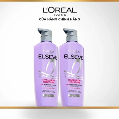 Độc Quyền SHP Bộ Đôi Dầu Gội Nhẹ Bồng Tóc 72H HA Moist & Pure – Da Đầu Khô/Dầu L'Oreal Paris 620ml x2 338.000đ 10