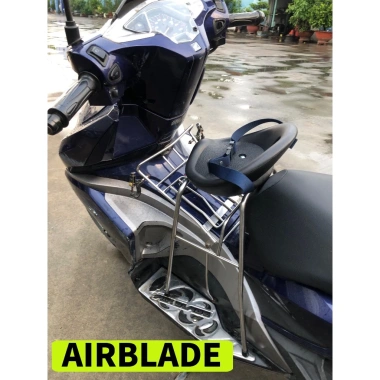 Đôn nhựa AB ghế đôn ga inox yên nhựa Airblade PCX Impulse Freego Vespa cho bé - 155k