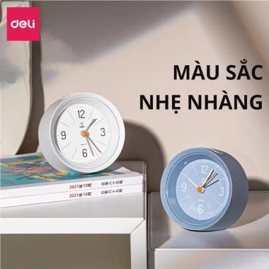 Đồng hồ báo thức để bàn Deli LE300 - Đèn kim trôi, chuông reo, nhựa sang trọng, giá chỉ 175.000₫ 8