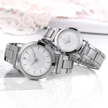 Đồng hồ cặp đôi nam nữ D-ZINER DHD01 dây thép sang trọng, giá rẻ 145.000 VNĐ - LINDO