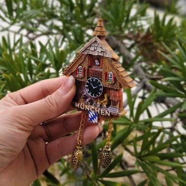 Đồng Hồ Cuckoo Retro Tủ Lạnh Dán Munich - Lưu Niệm Du Lịch Sáng Tạo 3D Trang Trí Nhà Cửa 5