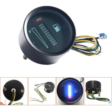 Đồng hồ đo mức nhiên liệu 2 inch 52mm LED đa năng cho ô tô, xe máy, RV – 301.400₫ 5