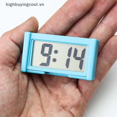 Đồng hồ kỹ thuật số ô tô HCVN, bảng điều khiển tự dính LCD ngày giờ - 71.060₫