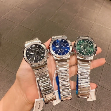 Đồng hồ nam Ferragamo F-80 42mm Swiss Quartz, dây thép không gỉ, tặng hộp đẹp - 3.2tr