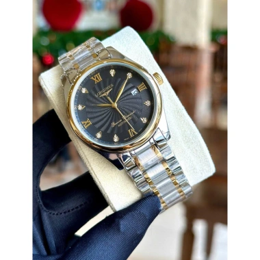 Đồng Hồ Nam Longine Sapphire L25.184 38mm Máy Cơ Automatic Nhật - Mặt Vân Xoáy, Tặng Hộp Đẹp, Giá 2.55 Triệu