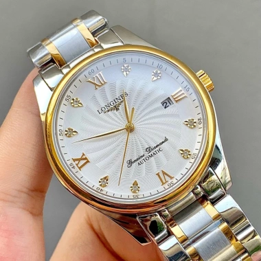 Đồng Hồ Nam Longine Sapphire L25.184 38mm Máy Cơ Automatic Nhật - Mặt Vân Xoáy, Tặng Hộp Đẹp, Giá 2.55 Triệu 2 Đồng Hồ Nam Longine Sapphire L25.184 38mm Máy Cơ Automatic Nhật - Mặt Vân Xoáy, Tặng Hộp Đẹp, Giá 2.55 Triệu 2