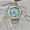 Đồng hồ nam Patek Philipp PA51 40mm xanh tifani viền trơn máy cơ automatic Nhật - chỉ 3.749.000₫ 4