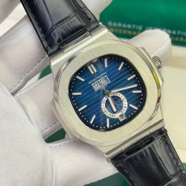 Đồng hồ nam Patek Philipp PA525 40mm viền trơn, dây da, máy cơ Automatic Nhật - Giá 2,850,000, tặng hộp đẹp