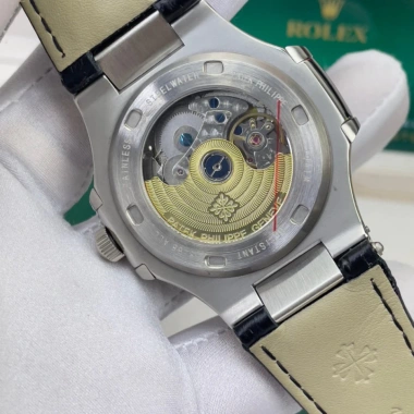 Đồng hồ nam Patek Philipp PA525 40mm viền trơn, dây da, máy cơ Automatic Nhật - Giá 2,850,000, tặng hộp đẹp