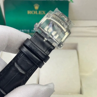 Đồng hồ nam Patek Philipp PA525 40mm viền trơn, dây da, máy cơ Automatic Nhật - Giá 2,850,000, tặng hộp đẹp