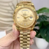 Đồng hồ nam Rolex Automatic 2 lịch viền băm mặt vàng 40mm - Giá chỉ 2,55 triệu 4