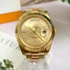 Đồng hồ nam Rolex Automatic 2 lịch viền băm mặt vàng 40mm - Giá chỉ 2,55 triệu 6
