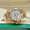 Đồng hồ Nam RoLex Datona 40mm mặt trắng viền vàng dây thép - Giá 2.55tr 3